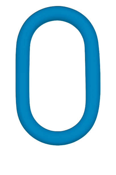 Oblong Link Blue Painted Alloy Steel 7 * 1-8" Grade 100