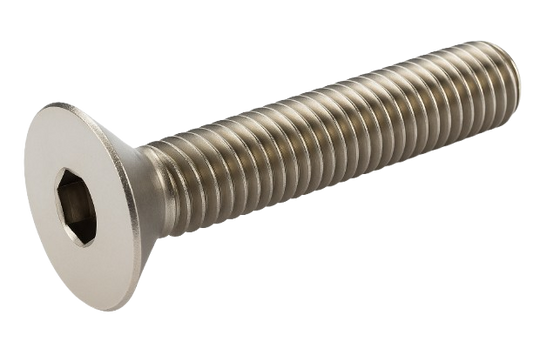 Flat Head Cap Screw Full Thread Stainless Steel 3-48 * 3/4" [Cup Point] [Allen Drive]