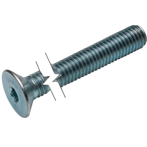 Metric Flat Head Cap Screw Zinc Plated Full Thread M6 * 1 * 40mm Grade 8.8 [Allen Key]