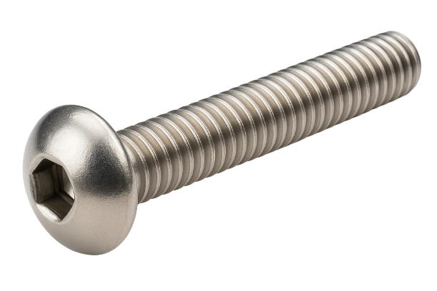 Button Head Cap Screw Full thread 316 Stainless Steel 10-24 * 1/4" [Cup Point] [Allen Drive]