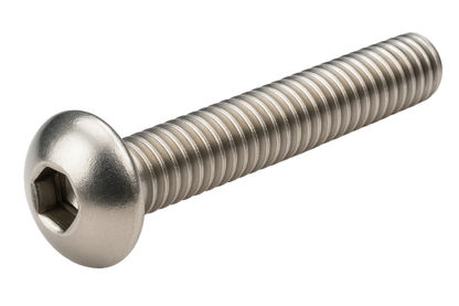 Button Head Cap Screw Full thread 316 Stainless Steel 10-24 * 1/4" [Cup Point] [Allen Drive]