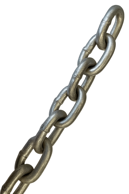 Straight Link Chain Zinc 1/4 Grade 30