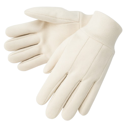 8 oz Cotton Canvas Work Gloves with Knit Wrist (SEE847) – Medium
