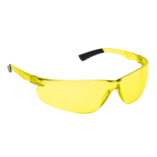 Industrial Amber Safety Glasses – UV & Impact Protection