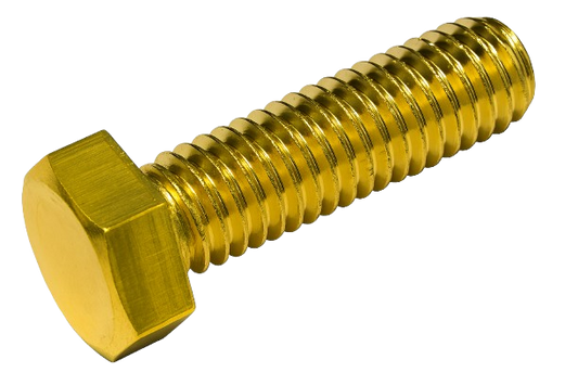 Imperial Hexagonal Bolt Full Thread Brass  3/8-16 * 1-1/4 "