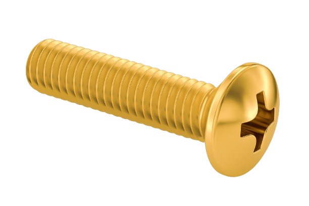 Pan Head Machine Screw Full Thread Brass 8-32 * 1" [Philips Drive]