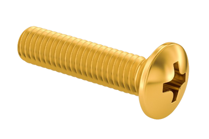 Pan Head Machine Screw Full Thread Brass 8-32 * 1/2" [Philips Drive]
