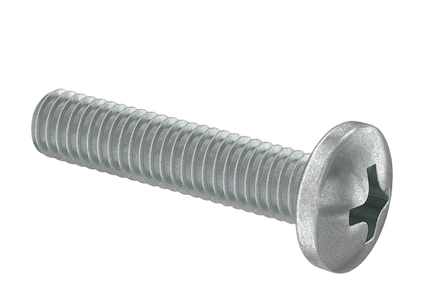 Pan Head Machine Screw Full Thread  Zinc 10-24 * 3/4" [Quadrex Drive]