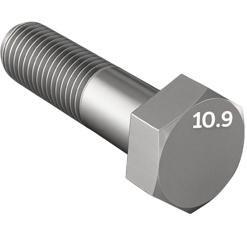 Metric Hexagonal Bolt Yellow Zinc M12 * 1.75 * 70mm Grade 10.9