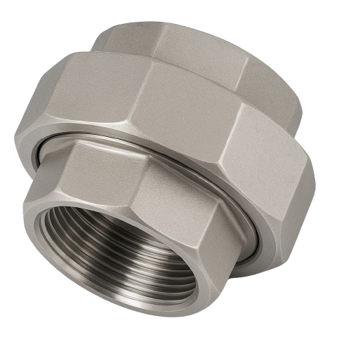 Low Pressure Threaded Union Straight Connector 316 Stainless Steel 1/2-14 [Female NPT]