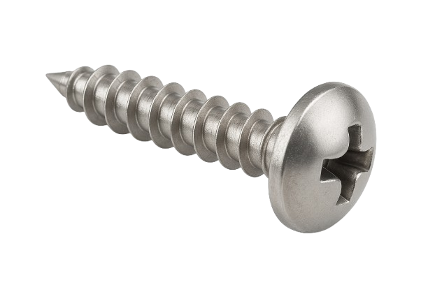 Pan Head Metal Screw Full Thread Stainless Steel #2 * 1/2" [Philips Drive]