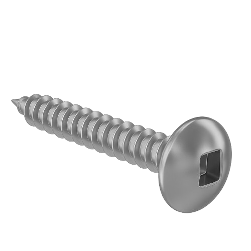 Truss Head Metal Screw Full Thread Stainless Steel #8 * 3/8" [Square Drive]