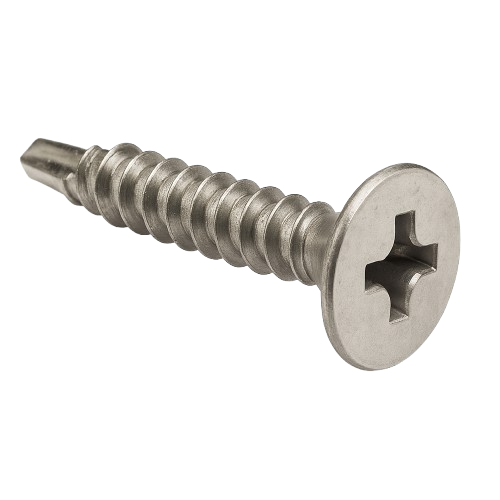 Flat Head Self-Drilling Screw 410 Stainless Steel #12 * 1-1/4" [Square Drive]