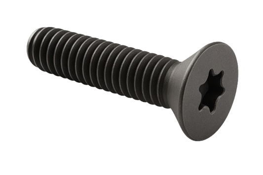 Flat Head Trailer Floor Wood-Metal Thread-Forming Screw Black-Phosphate Steel 1/4-20 * 1-1/2" Grade 8 [Cup Point] [Allen Drive]