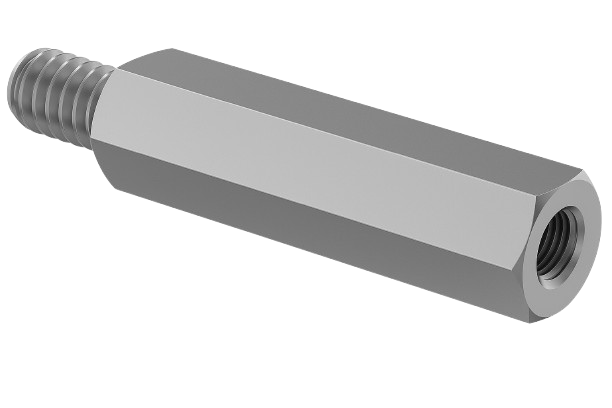 Male-Female Hexagonal Fully Threaded Standoff Aluminum 6-32 * 2-1/4"