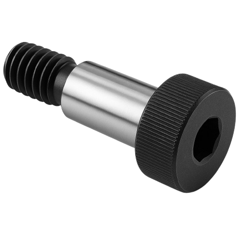 Shoulder Screw Black Steel 3/8-16 * 8" Grade 8 [Cup Point] [Allen Drive]