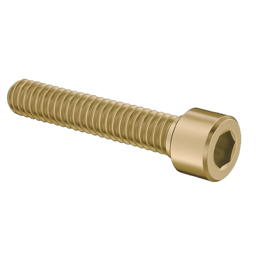 Socket Head Cap Screw Full Thread Copper Nickel 1/2-13 * 1-3/4" Grade 8 [Cup Point] [Allen Drive]