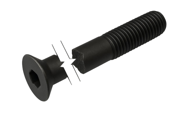 Metric Flat Head Cap Screw Black-Oxide Alloy Steel Partial Thread M20 * 2.5 * 80mm Grade 12.9 [Allen Key]