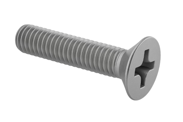 Flat Head Cap Screw Fine & Full Thread Stainless Steel 1/4-28 * 1-1/2" [Cup Point] [Allen Drive]