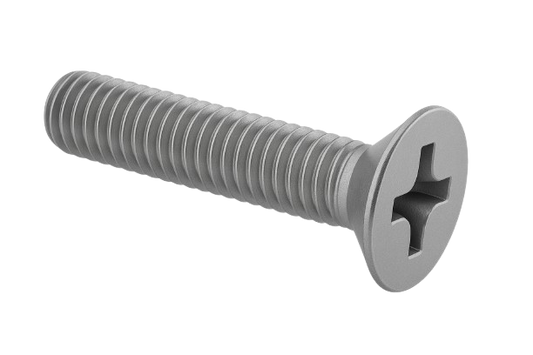 Flat Head Cap Screw Fine & Full Thread Stainless Steel 10-32 * 3/4" [Cup Point] [Allen Drive]