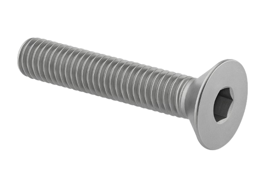 Flat Head Cap Screw Full Thread Stainless Steel 6-32 * 1" [Cup Point] [Allen Drive]