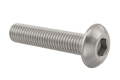 Button Head Cap Screw Full thread Stainless Steel 6-32 * 5/16" [Cup Point] [Allen Drive]