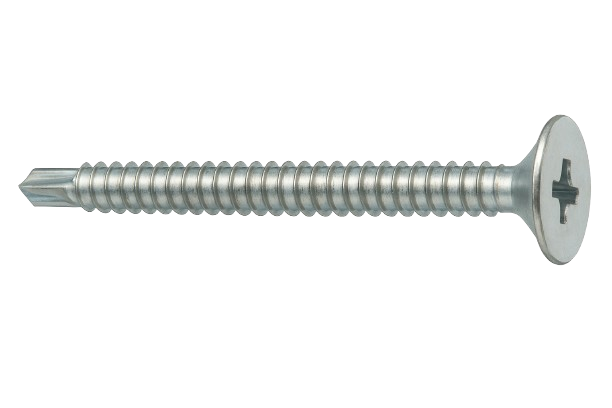 Wafer Flat Head Drilling Screw Zinc #12 * 2" [Philips Drive]
