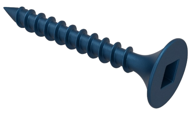 Flat Head Concrete Screw Yellow Zinc 10 * 1-1/4" [Square Drive]