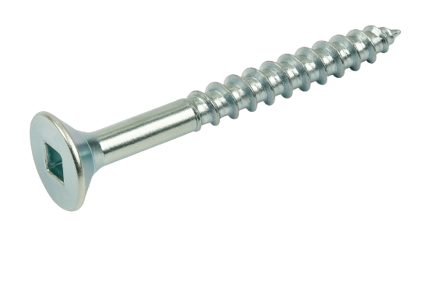 Flat Head Wood Screw Zinc #5 * 3/4" [Square Drive]