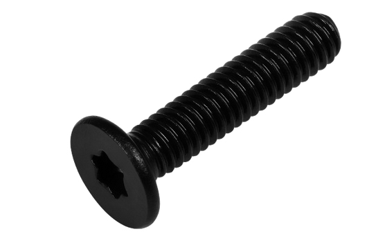 Low-profile flat wide head pressure screw – M4 × 0.7 × 6 mm – Stainless Steel 304 – B.O. finish