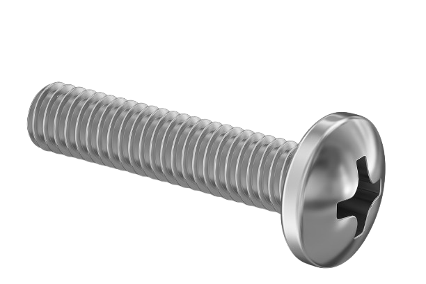 Pan Head Machine Screw Full Thread Stainless Steel 1/4-20 * 5/8" [Philips Drive]