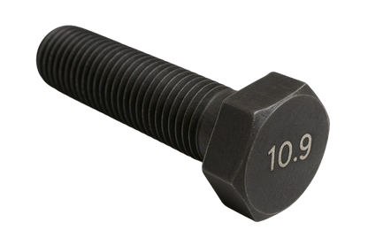 Metric Hexagonal Bolt Full Thread Black Steel M14 * 2.0 * 80mm Grade 10.9