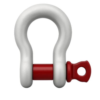 Screw-Pin Shackles Hot Dip Galvanized 1/4