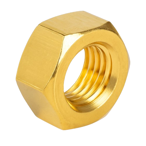 Imperial Hexagonal Nut yellow Zinc Plated 1-1/4-7 Grade 8