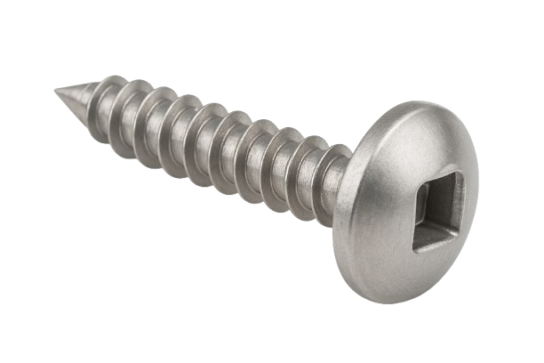 Pan Head Metal Screw Full Thread Stainless Steel #10 * 2" [Square Drive]