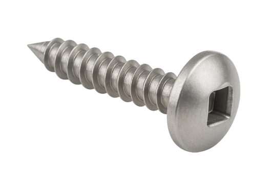 Pan Head Metal Screw Full Thread Stainless Steel #10 * 1" [Square Drive]