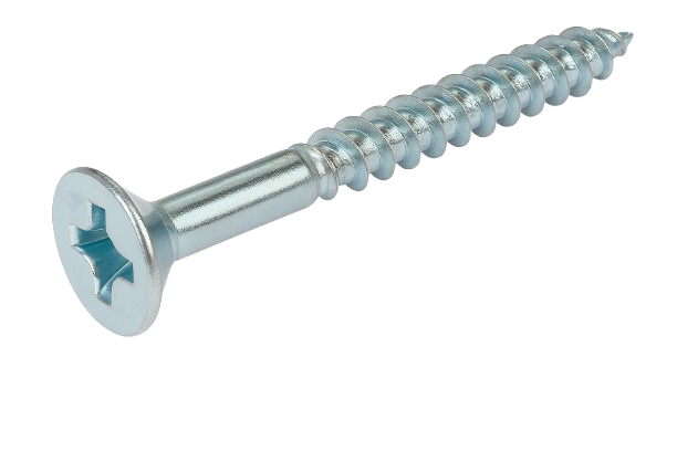 Flat Head Wood Screw Zinc #8 * 1-1/4" [Square Drive]