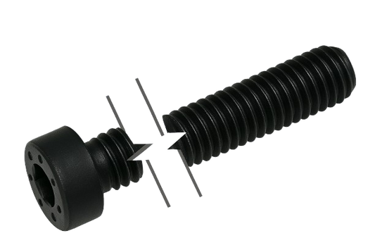 Metric Low Head Socket Head Cap Screw Black-Oxide Alloy Steel Full Thread M6 * 1.0 * 8mm Grade 10.9 [Allen Key]