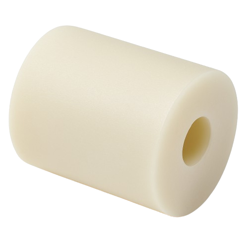 Non-Threaded Round Standoff White Nylon 1/4-20 * 1/4"