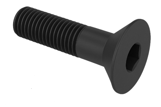 Flat Head Cap Screw Black Steel 1/2-13 * 8" Grade 8 [Cup Point] [Allen Drive]