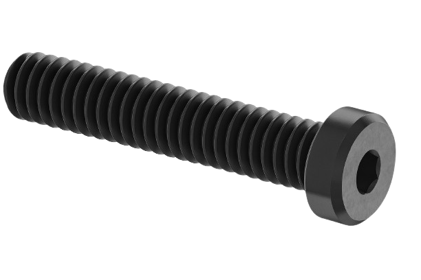 Low Head Socket Head Cap Screw Full Thread Black Steel 3/8-16 * 1-1/4" Grade 8 [Cup Point] [Allen Drive]