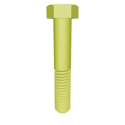 Imperial Hexagonal Bolt Partial Thread Yellow Zinc Plated  1/2-13 * 6-1/2" Grade 8