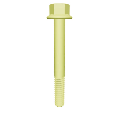 Imperial Flanged Hexagonal Bolt Partial Thread Yellow Zinc Plated 1/2-13 * 2" Grade 5