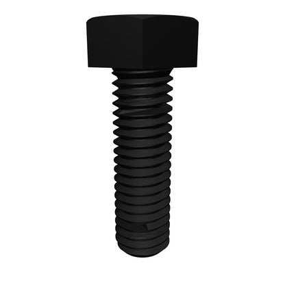 Metric Hexagonal Bolt Full Thread Black Steel M14 * 2.0 * 80mm Grade 10.9