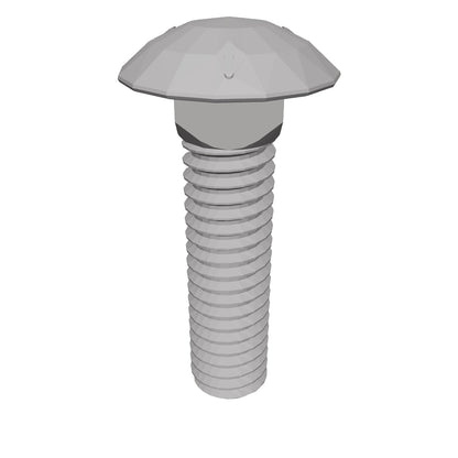 Imperial Carriage Bolt Dome Head Full Thread Zinc Plated 5/16-18 * 1-1/4" Grade 5