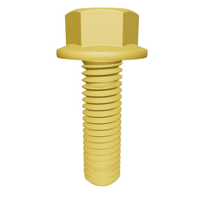 Imperial Flanged Hexagonal Bolt Full Thread 1/4-20 * 1-1/4" Grade 5