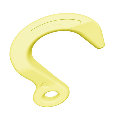 Wide Mount Hook With Eye jaune Painted Alloy Steel 9/32 Grade 80