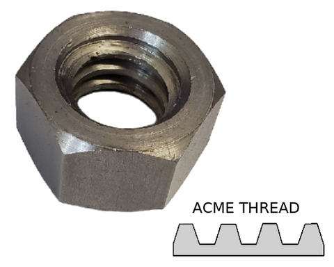 Imperial Hexagonal Nut ACME Thread 5/8-8 Grade 2 data-zoom=