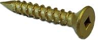 Flat Head Concrete Screw Yellow Zinc 10 * 3-1/4" [Square Drive]