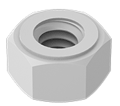 Metric Conical Hexagonal LockNut Fine Thread Zinc M12 * 1.25  Grade 8.8